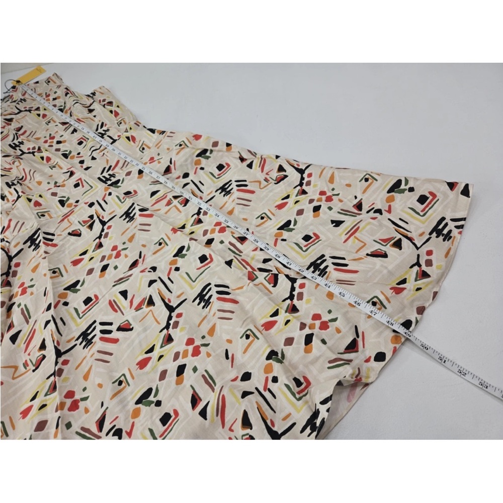 NWT MM.LaFleur Oona 1.0 Midi Dress in Cream with Black, Red & Green Print - Picture 9 of 13